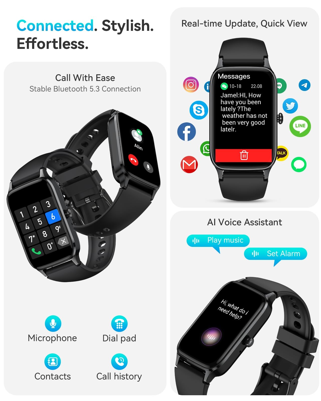 Fitness Tracker for Men, Activity with Android iPhone, Step Counter with 110+…