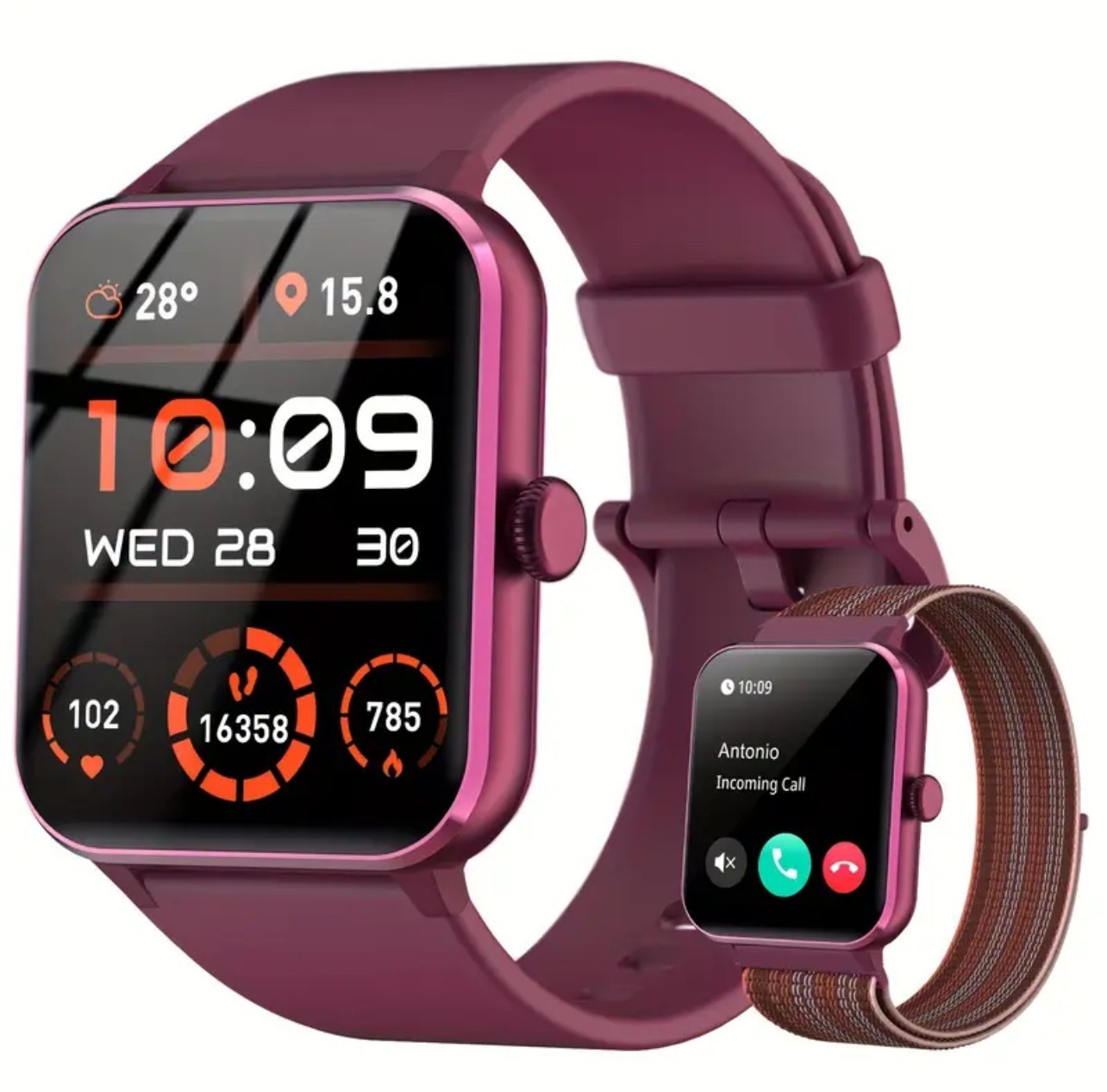 Blackview Smart Watch 1.85″ HD Screen Smartwatch for Men Women(Answer/Make Call)