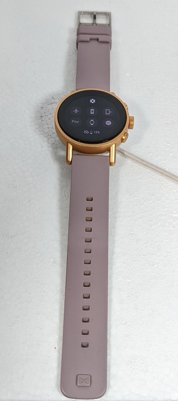 Misfit Vapor X 42mm Rose Gold-Tone with Gray And Lavender Silicone Straps