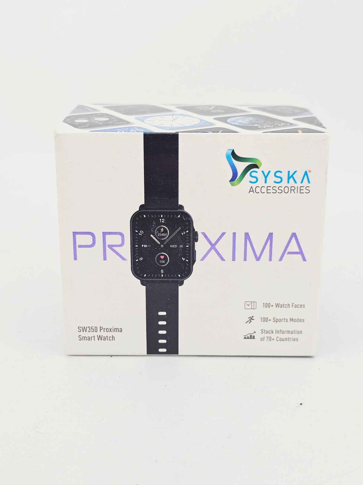 Syska Accessories SW350 Proxima Smart Watch Heart Rate Sport Activity Blue