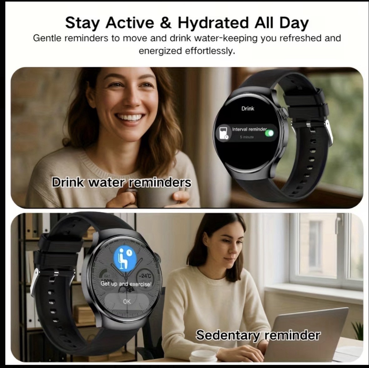 New 4 Pro Smart Watch Bluetooth Call Fitness Tracker unisex connect Android iOS