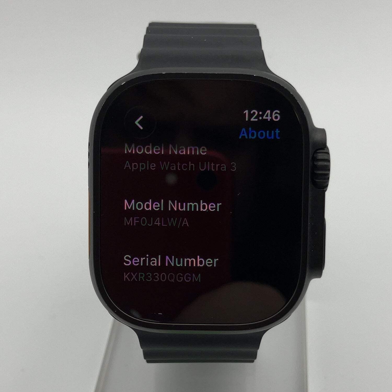 Unlocked Apple Watch Ultra 3 49MM Black Titanium Black Ocean Band MF0J4LW/A
