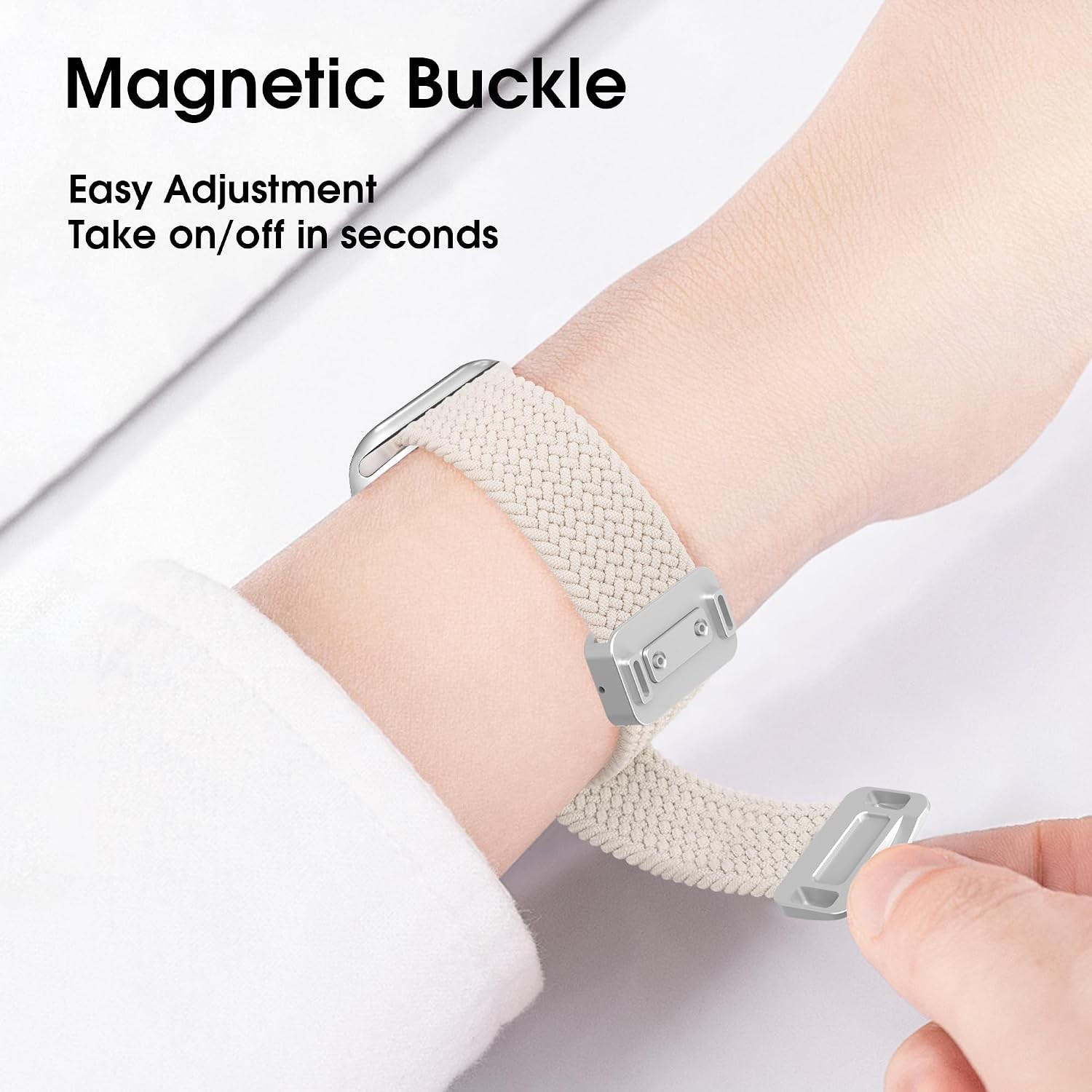 Adjustable Magnetic Stretchy Watch Band for Apple Watch 49mm 45mm 44mm 42mm
