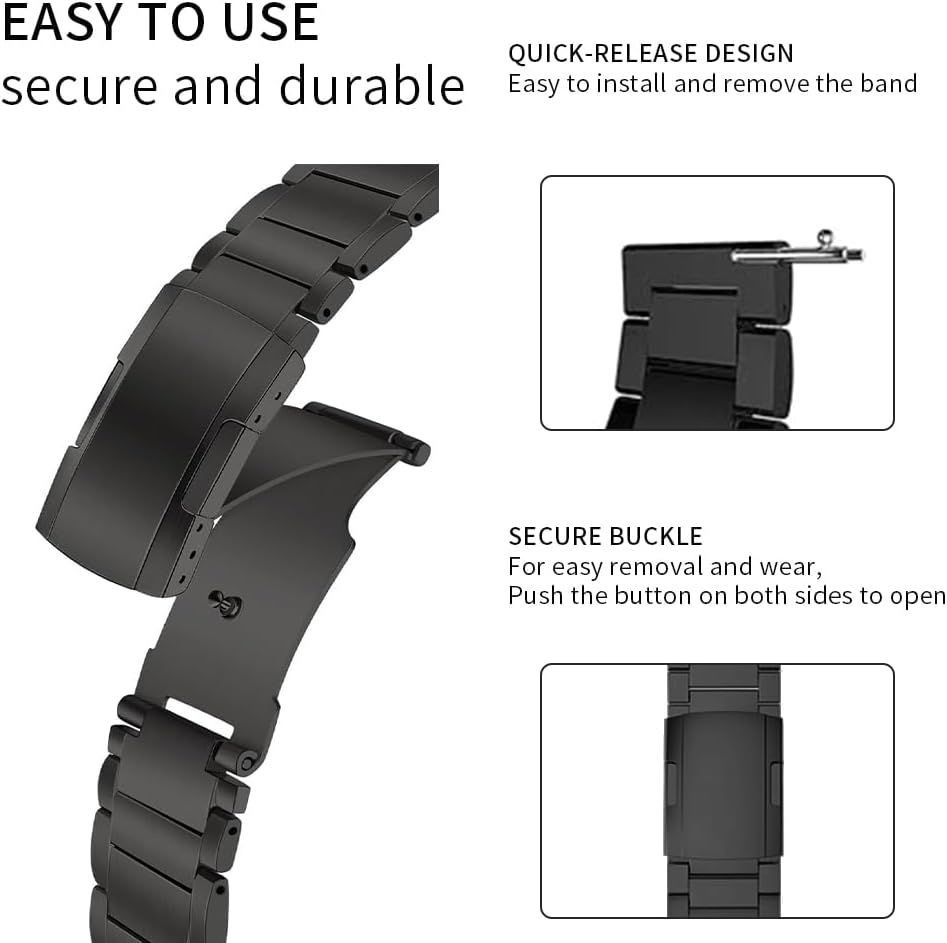 20mm Titanium Strap Compatible with Samsung Watch 6 Classic 43mm/47mm
