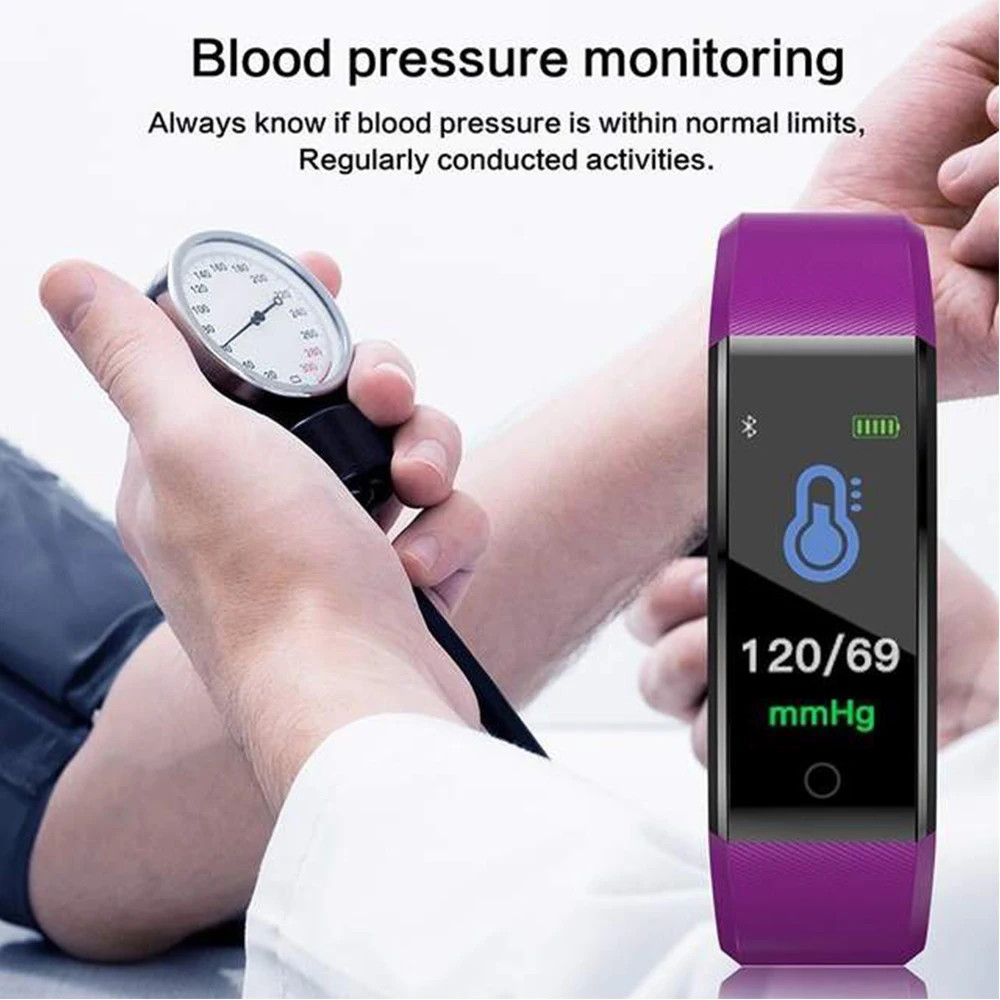 115Plus Smart Watch Men Women Fitness Tracker Sport Watch Waterproof Smartwatch