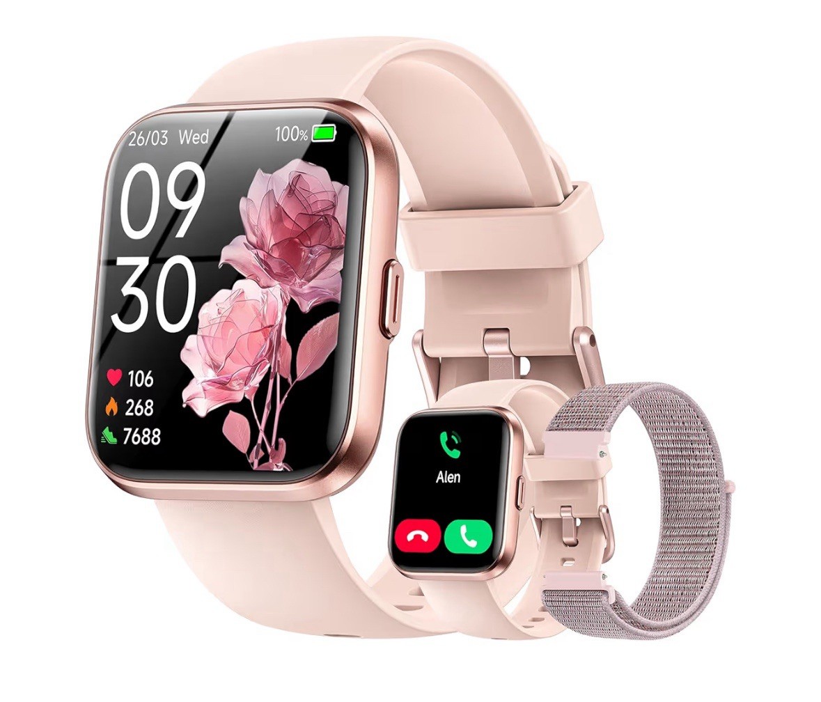 for Android Phones & iPhones with Calls/Messages/Reminders, 3ATM 120+ Sport Mod