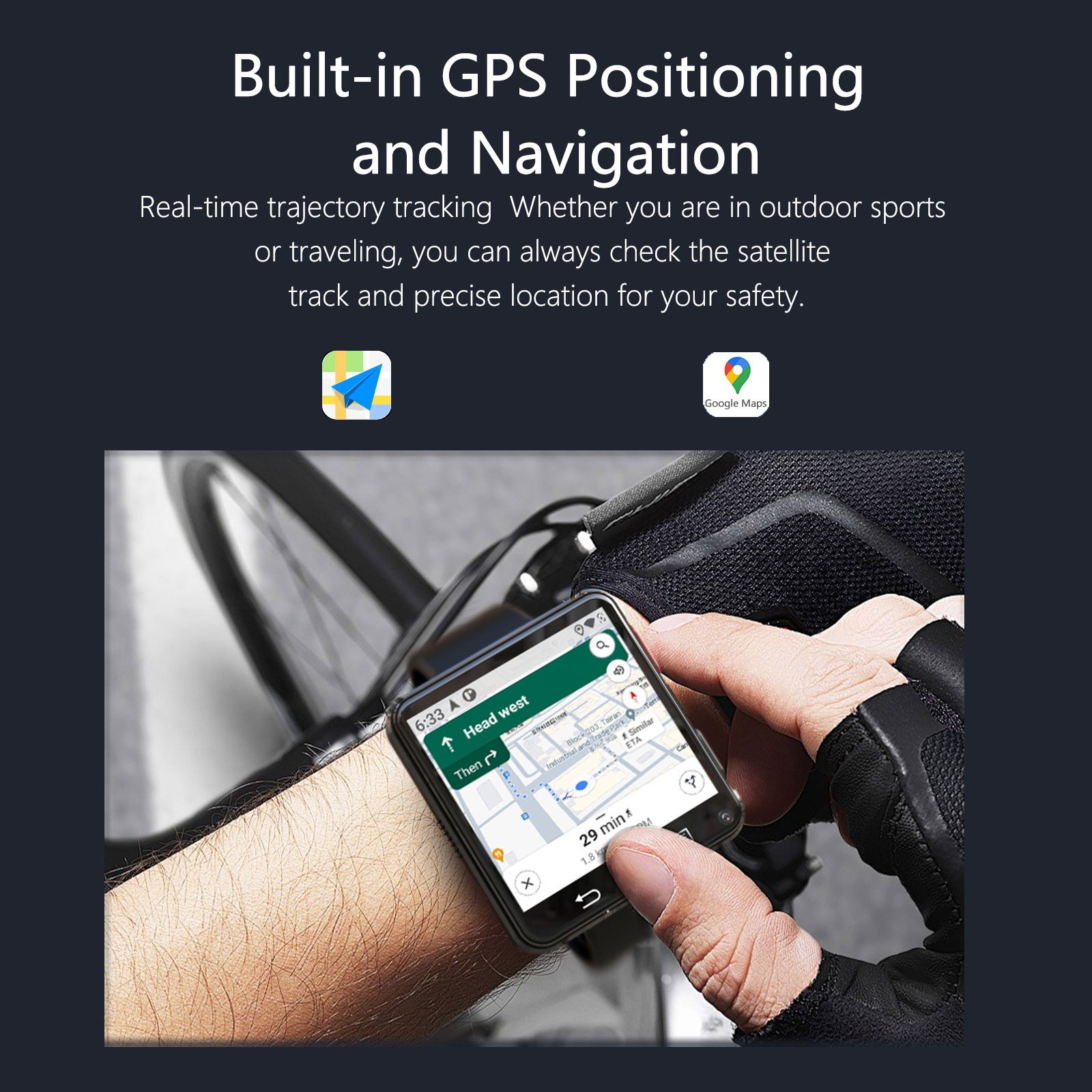 New S998 4G Smart Watch Android 11.0 OS 2.64inch Screen Heart Rate Sleep MonitGo