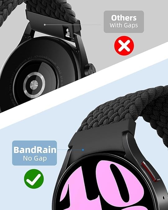 Nylon Sport Watch Bands Fit for Samsung Galaxy Watch 7 6 4 5 FE Band, 40mm 44mm