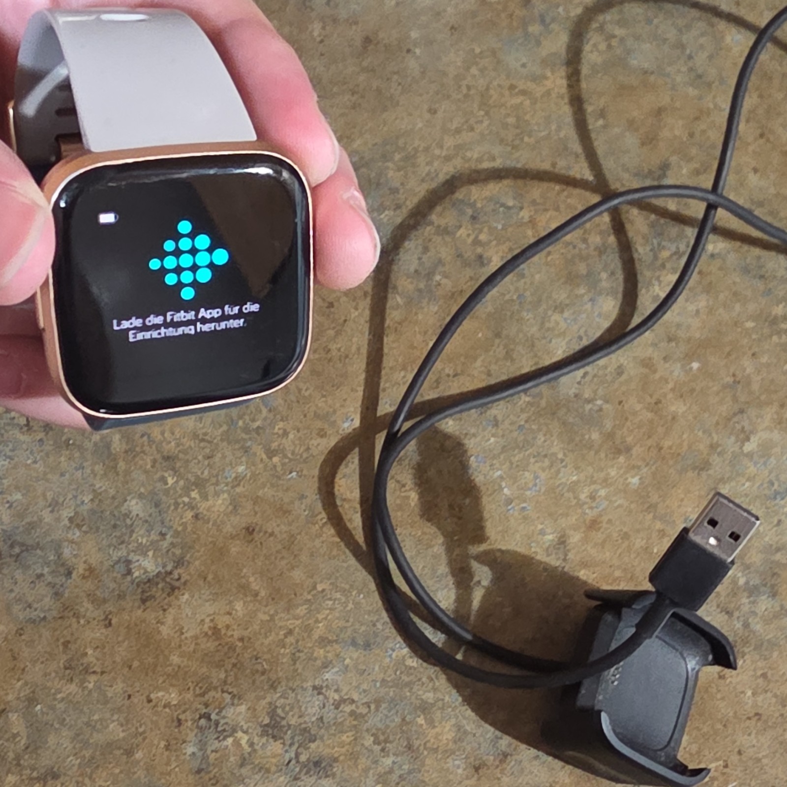 Fitbit Versa 40mm Rose Gold With 2 Tone Band