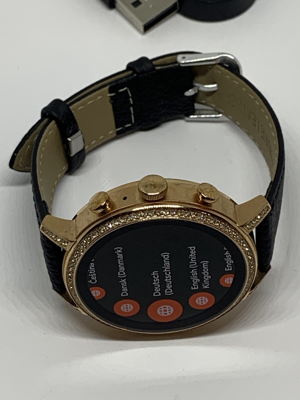 Fossil Gen 4 Authentic Digital Dial Smart Watch Custom Band FTW6011 QT508