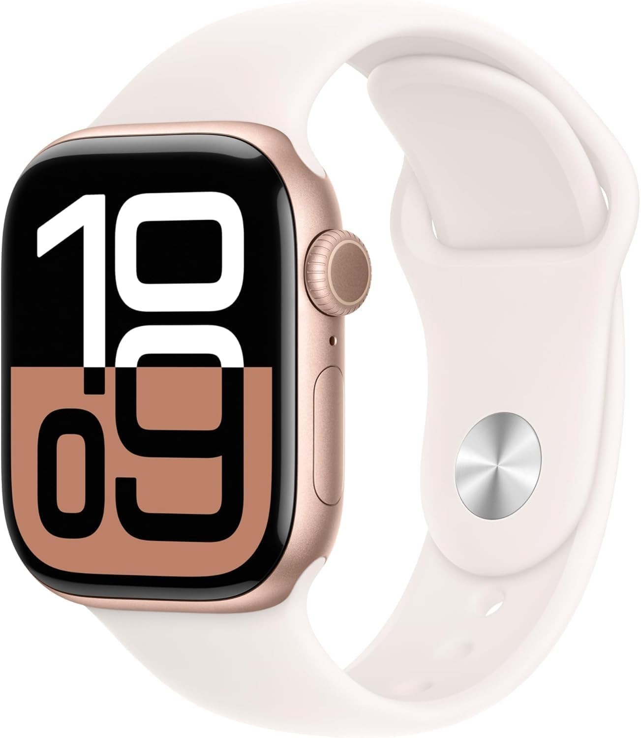 Apple Watch Series 10 [GPS, 42mm] – Rose Gold Aluminum Case with Light Blush