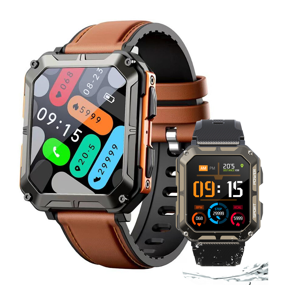 Military Smart Watch Women Men Sports Heart Rate For iPhone Android Blood Oxygen