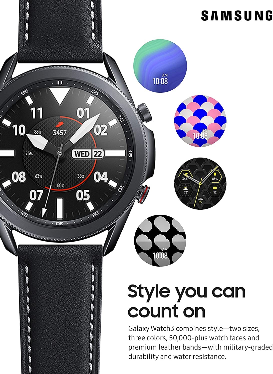 SAMSUNG GALAXY WATCH 3 45MM LTE SMARTWATCH MYSTIC BLACK – Scratch & Dent