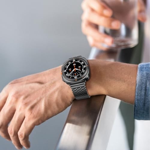 Magnetic Metal Band Compatible with Samsung Galaxy Watch Ultra 47mm Men Steel