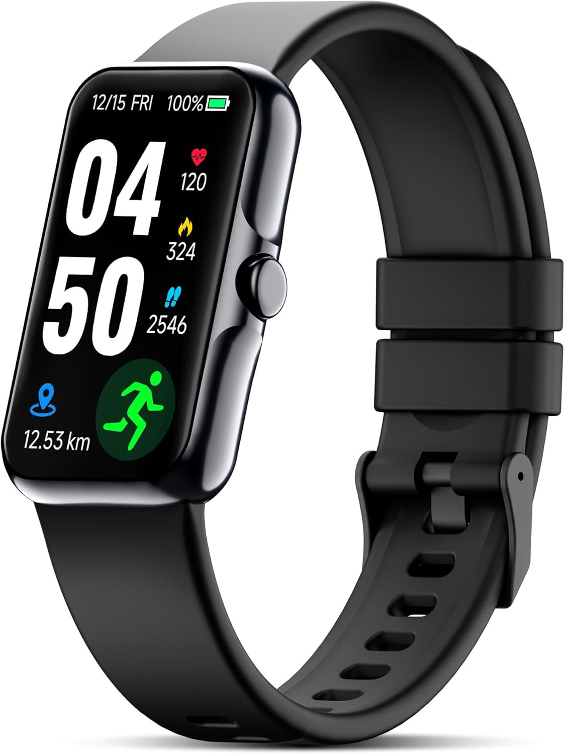 JYUAJOI Fitness Tracker with 24/7 Continuous Heart Rate, Blood Ox