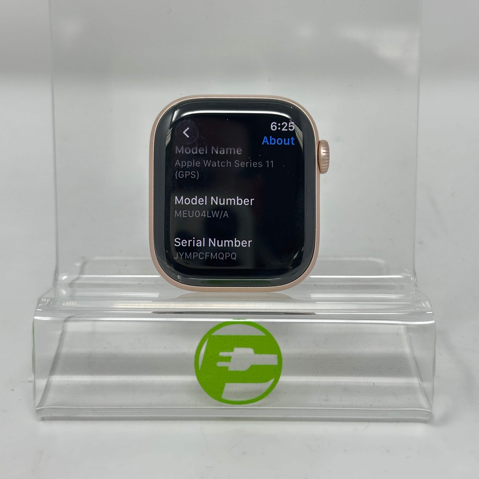 GPS Only Apple Watch Series 11 42MM Rose Gold Aluminum MEU04LW/A Face Only