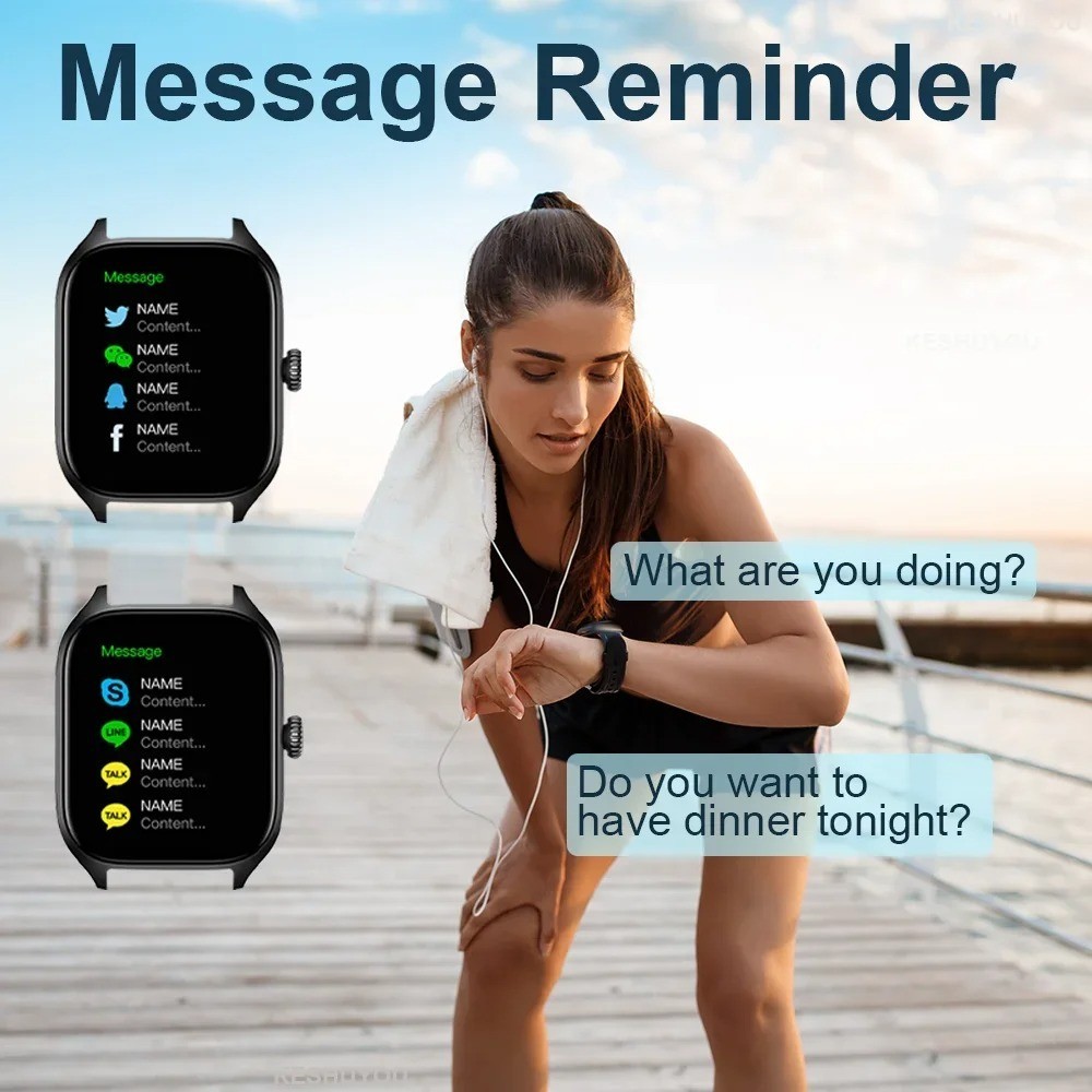 LAXASFIT H9 Pro Max Smart Watch Bluetooth Call Fitness Tracker Android iOS