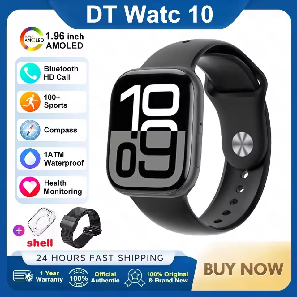 2026 New Original for Apple DT Watch 10 Smart Watch Men AMOLED 4GB Memory Music
