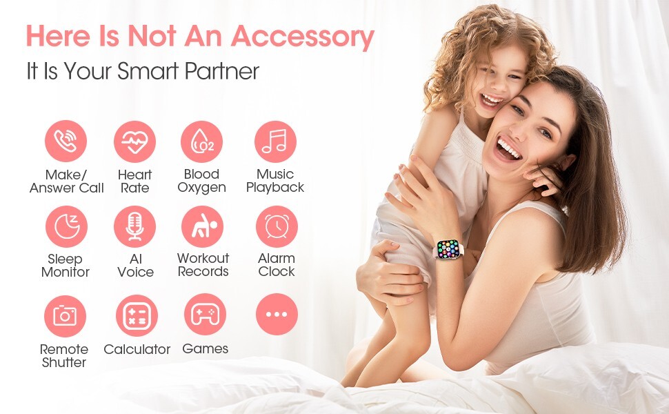 Women’s Smart Watch Bluetooth SmartWatch For Apple iPhone iOS and Android