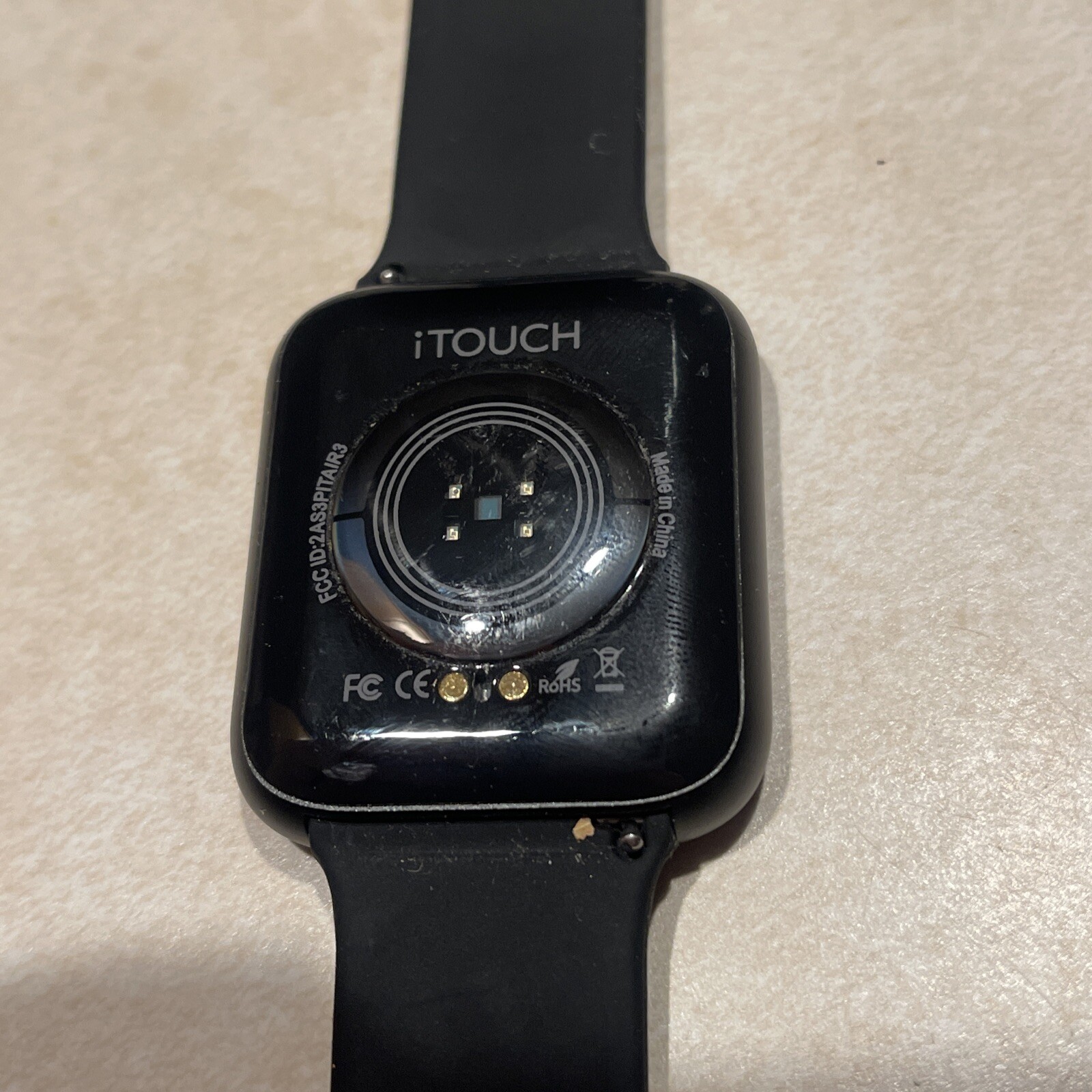 iTouch Air 3 Smartwatch 40 mm Black Aluminum Case with Black Sport Band