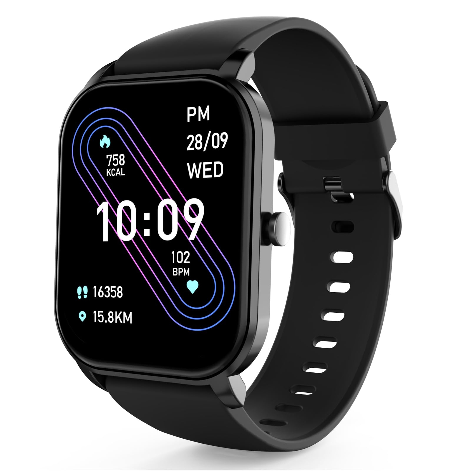 2.02” Smart Watch – HD Touchscreen – Fitness Tracker – 100+ Sport Modes – IP68