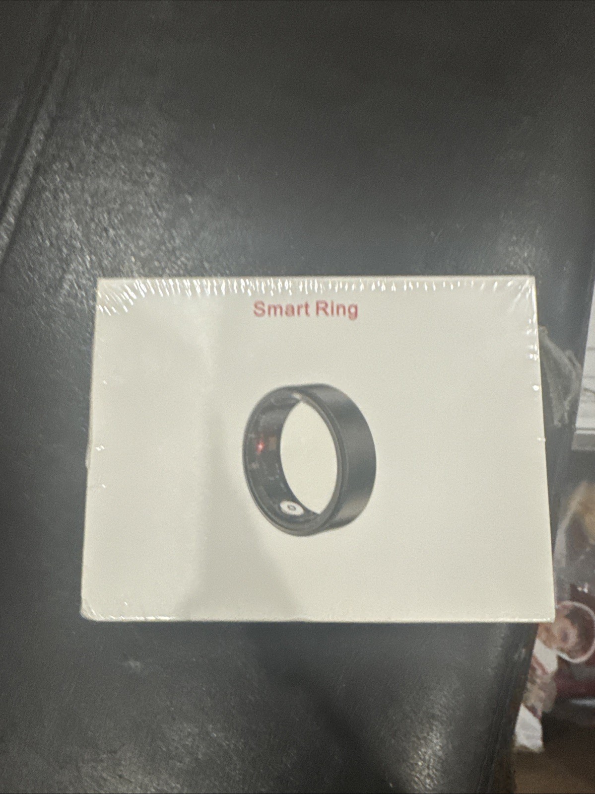 JRing Smart Ring Heart Rate Monitor Blood Oxygen Sleep Tracker Size 9 Black