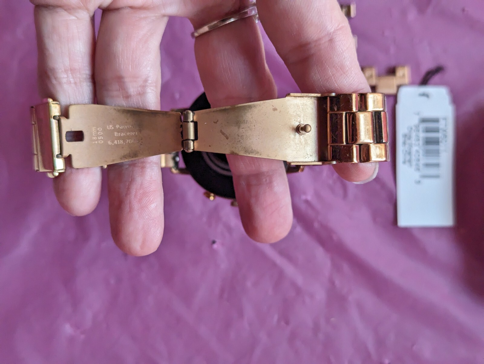 Fossil Q Venture HR crystal rose gold smartwatch women DW7F1 BAND PARTS ONLY