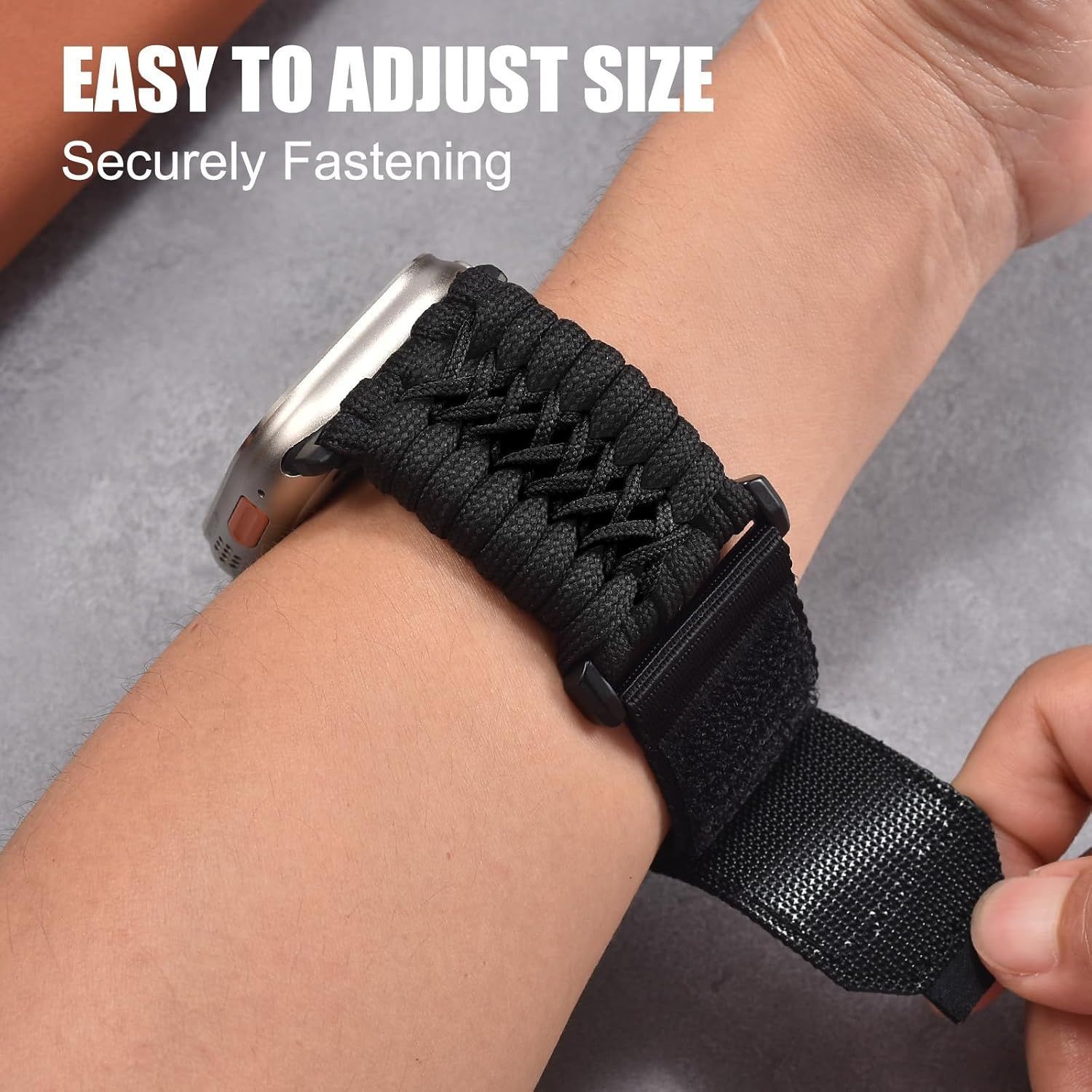 Rugged Nylon Strap Compatible with Apple Watch Ultra 49mm 46mm 45mm 44mm