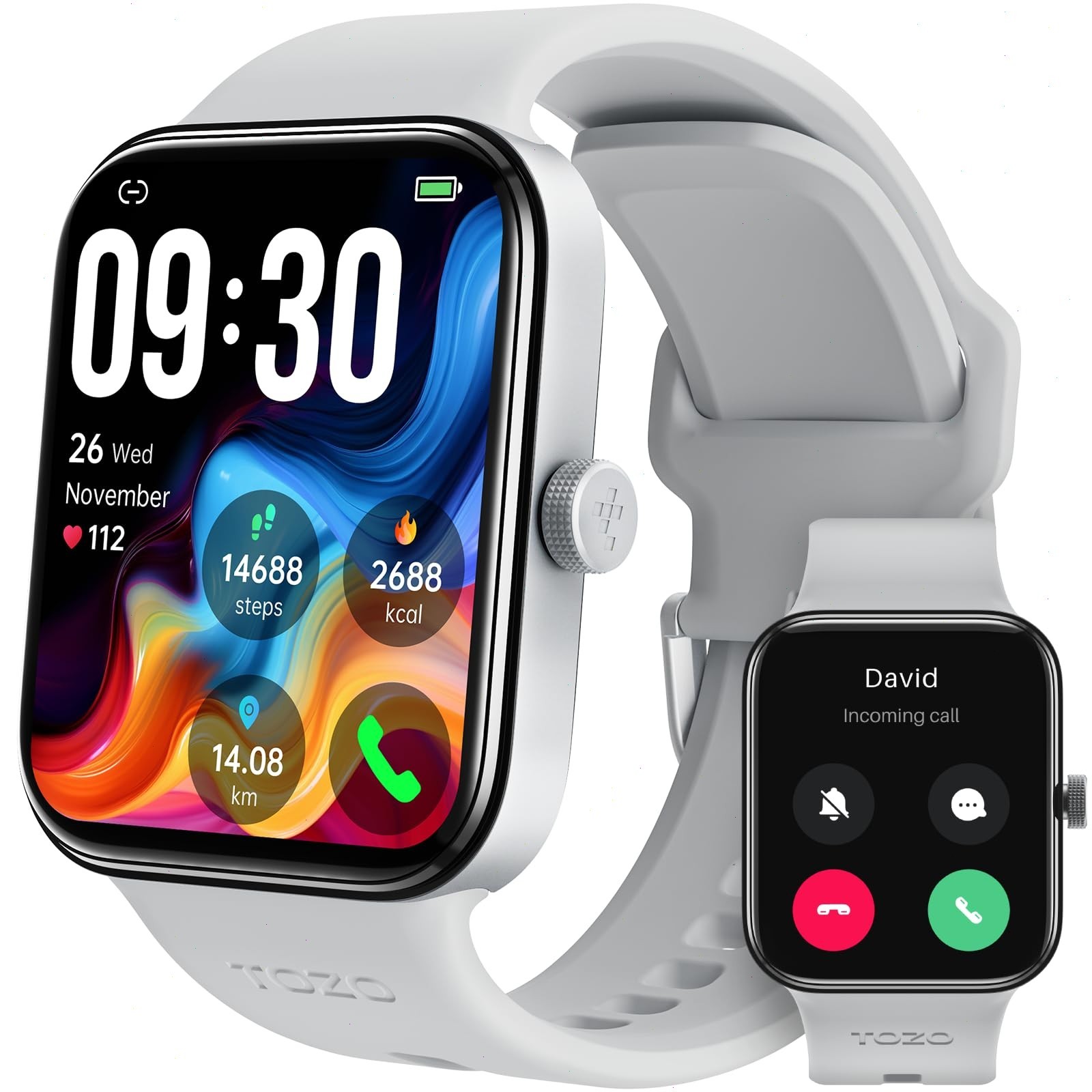TOZO AMOLED S4 AcuFit One Smart Watch 1.78″ Ultra-Clear Screen IP68 Waterproof