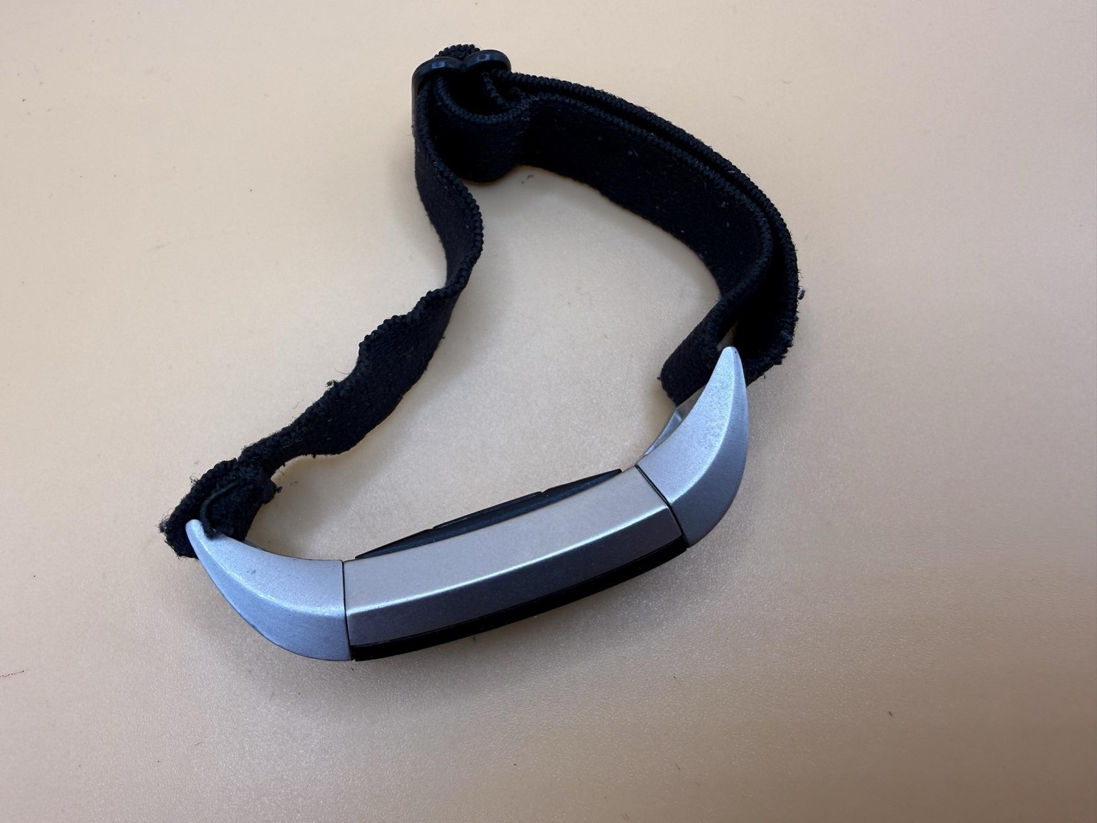 Fitbit Activity Fitness Tracker Wristband 18mm Silver Black Band Android IOS