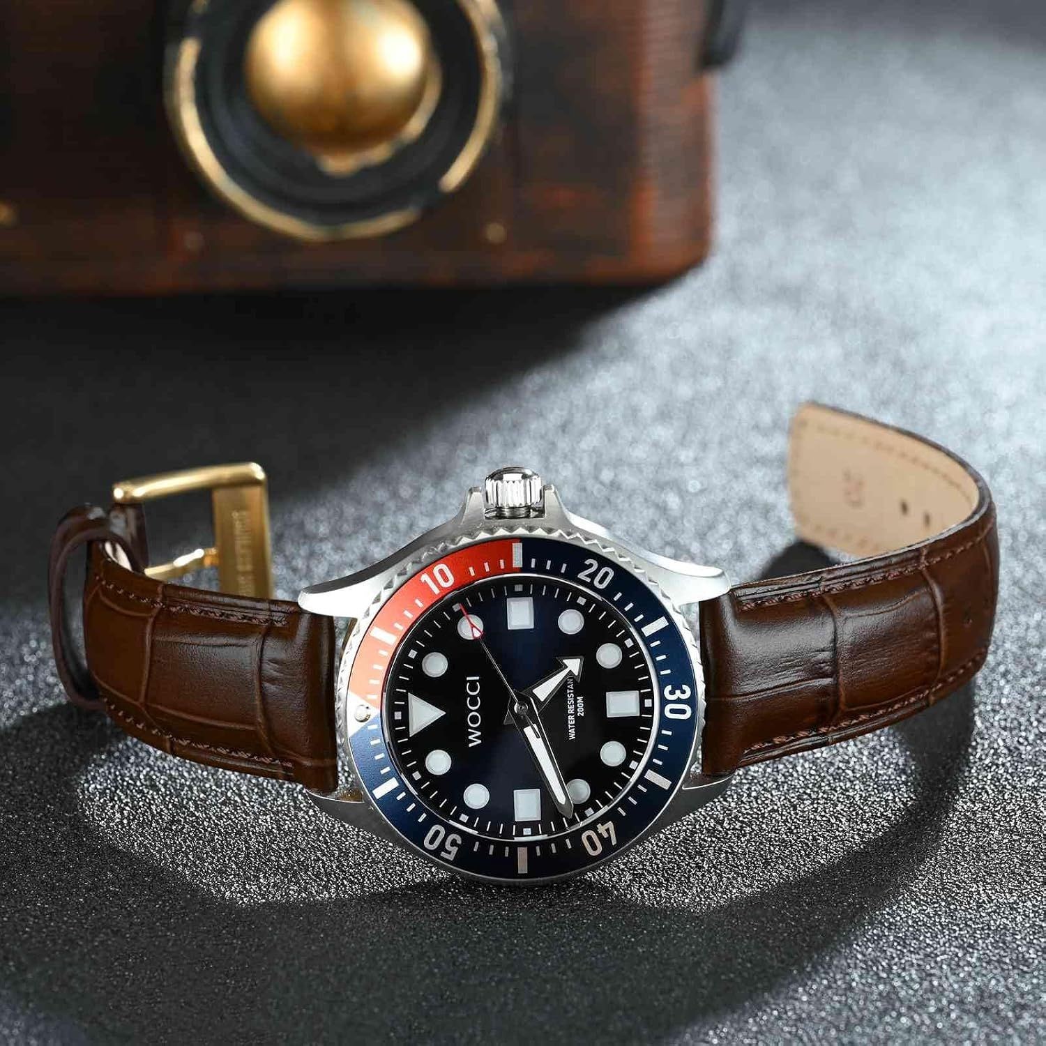 Top Grain Leather Strap Compatible with 18mm 20mm 22mm Quick Release