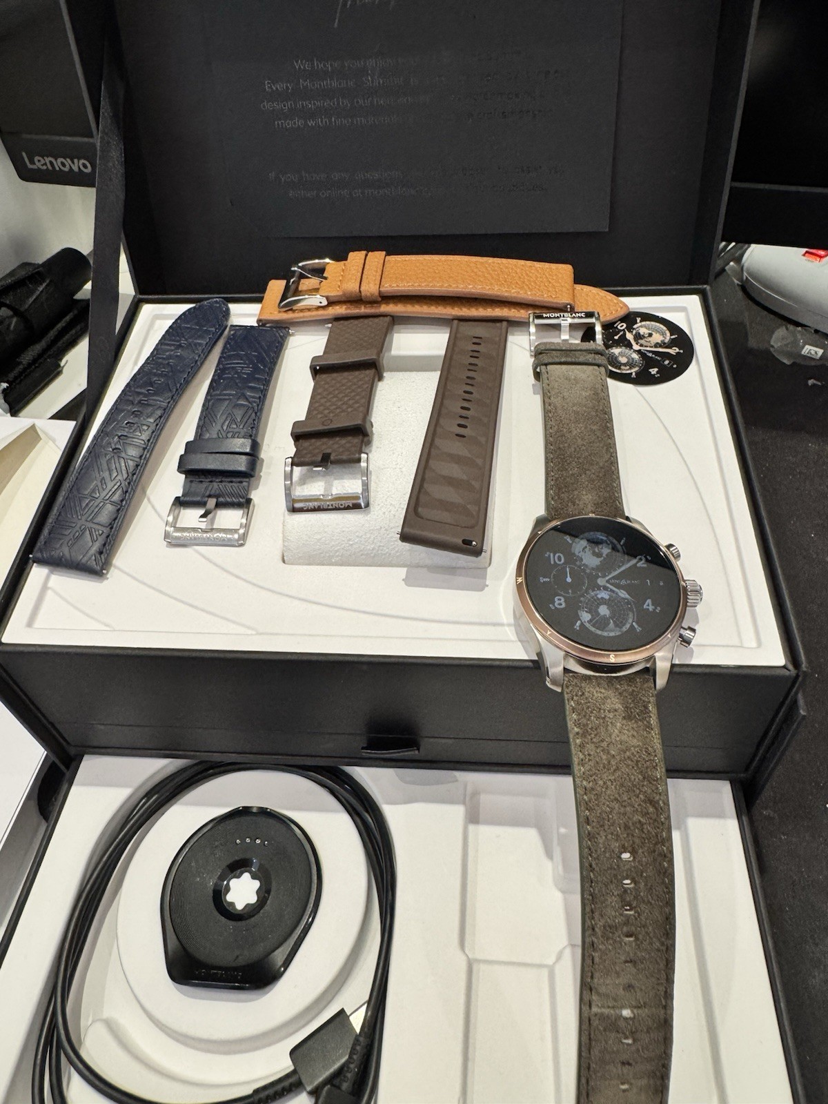 Montblanc Summit 3 Titanium and Rose Gold – Ref. 131798 – Full Set of 4 Straps