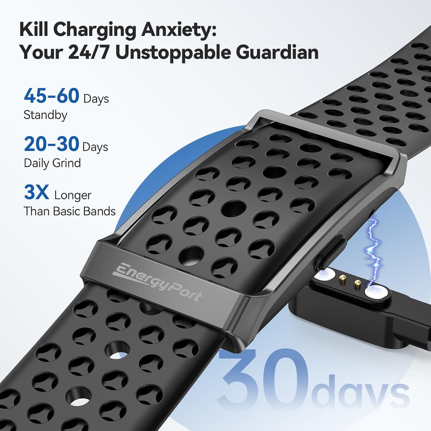 EnergyPort H29 Smart Bracelet – Screenless Fitness Tracker HR Sleep Monitor