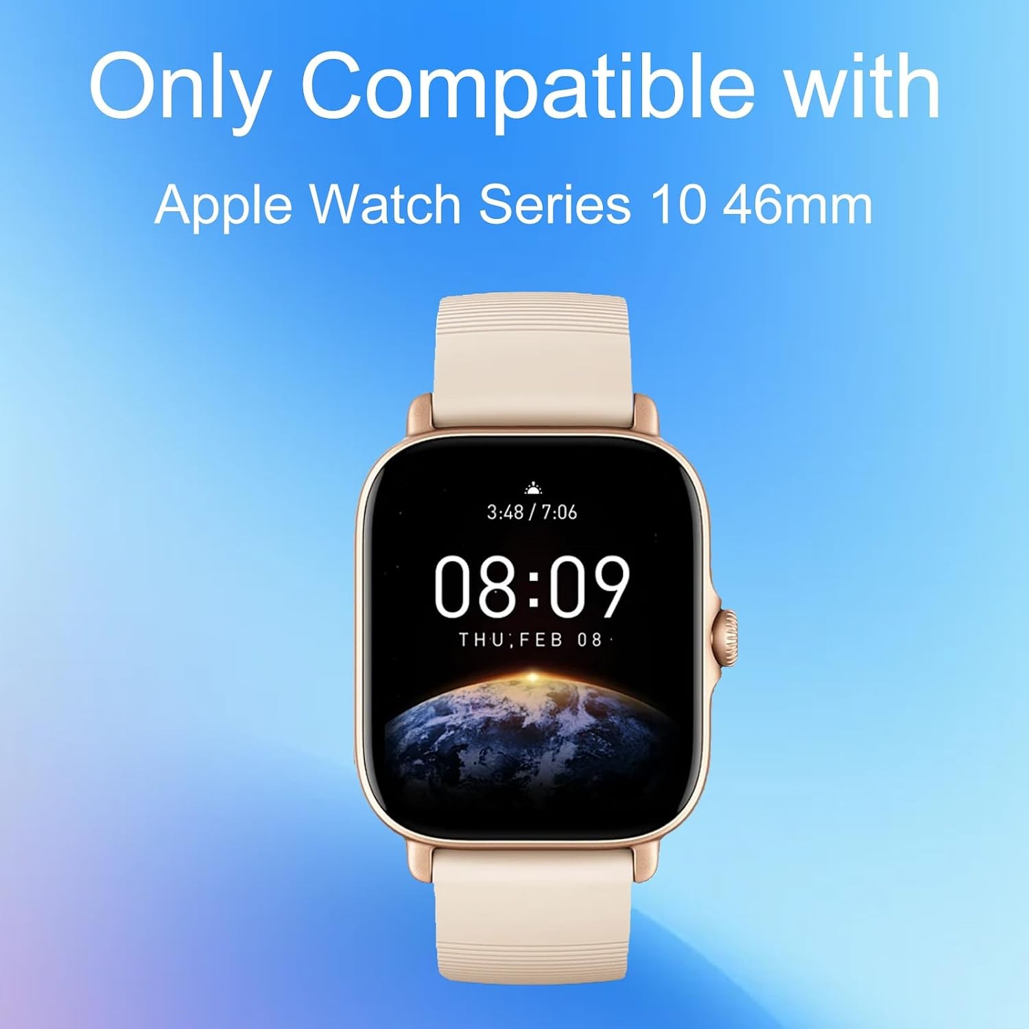 2 Pack Privacy Tempered Glass Screen Protector Case for Apple Watch 46mm