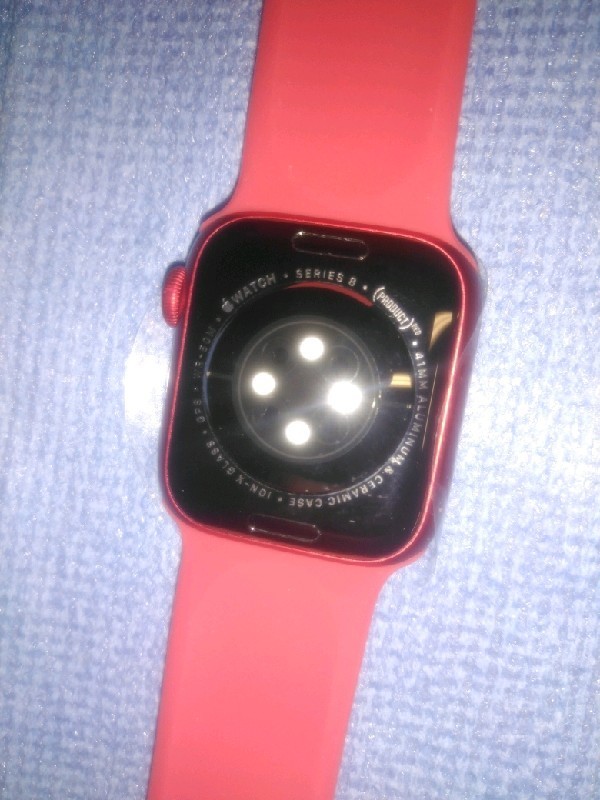 Apple Watch Series 8 MNUG3LL/A Smartwatch Retina Display 41mm Red Aluminum Case