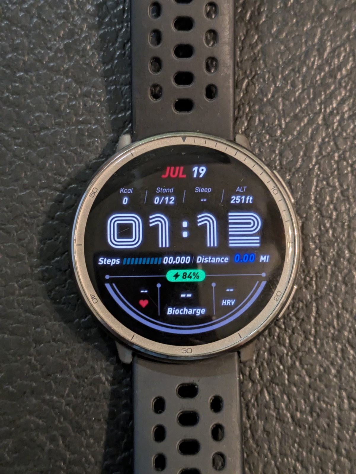 Amazfit Active 2 Smartwatch 44mm Round Silver Black Sport Band