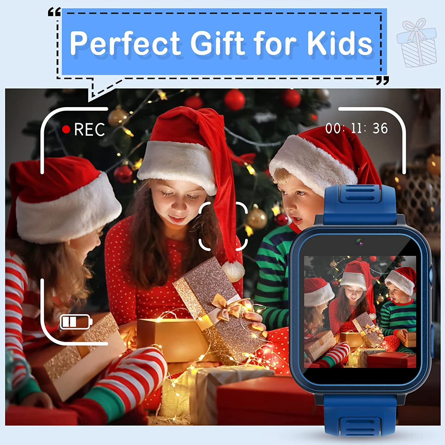 Smart Watch for Kids with 39 Games Alarm Clock, Touchscreen, Calendaring Camera