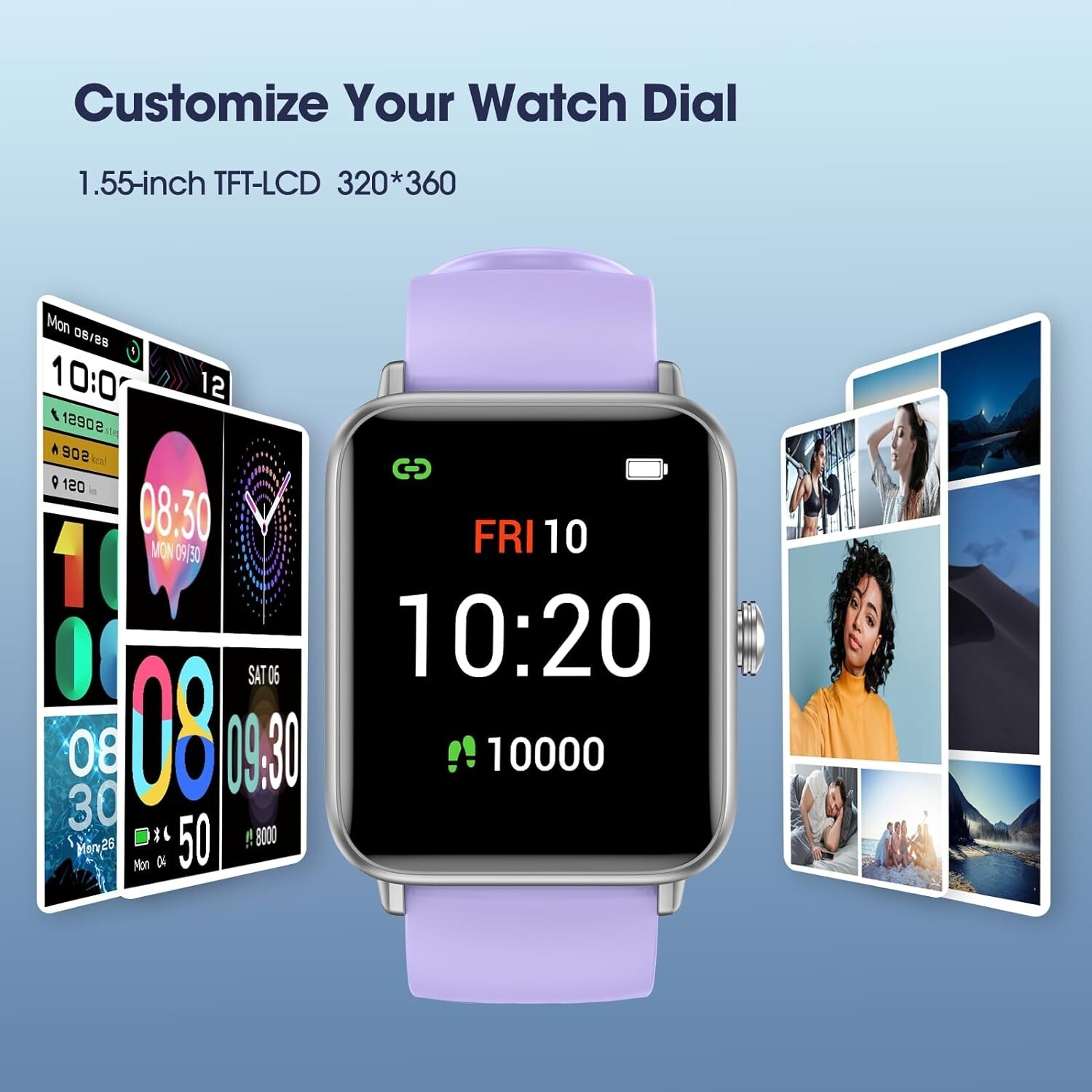 Livikey Smart Watch, Fitness Tracker with Heart Rate Monitor, Blood Oxygen, Slee