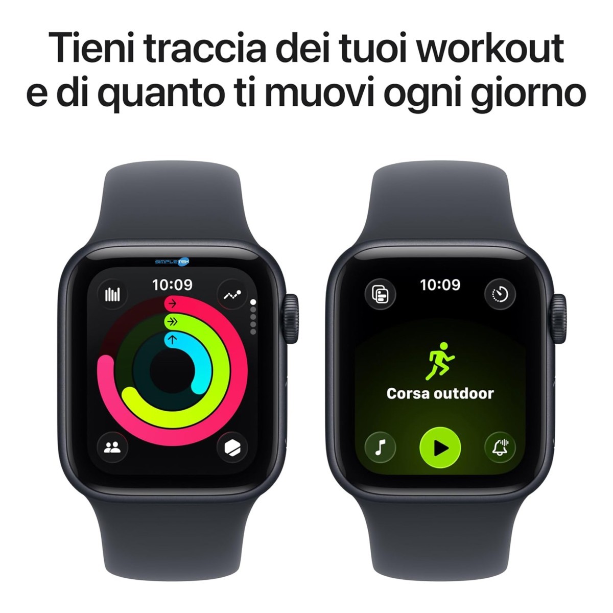 Apple Watch Se 3 Midnight 44mm 4g Lte Gps Cellular Esim Smartwatch_