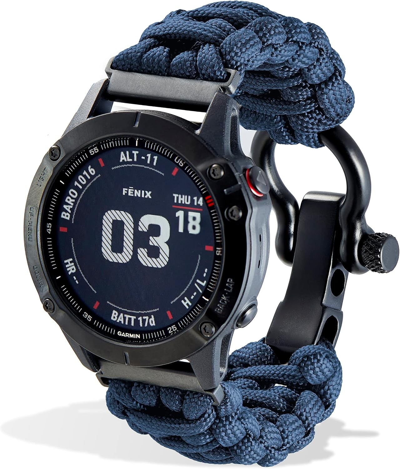 20mm/22mm Paracord Watch Band for Galaxy S3 Classic, Fenix 5 – Quick Release