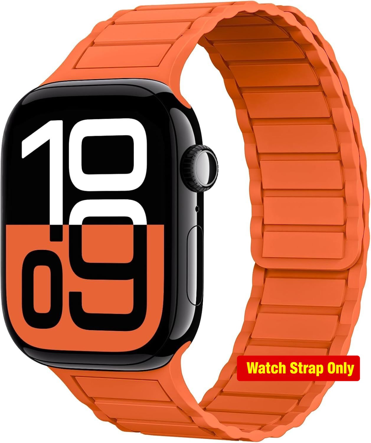 Silicone Magnetic Link Band for Apple Watch Ultra 49mm and Series 1-11