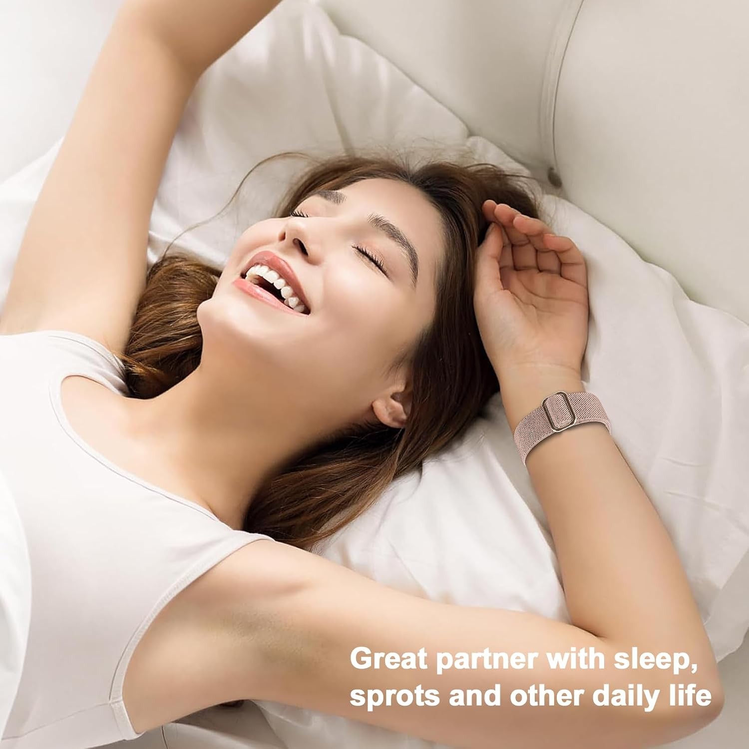 5 Pack Stretchy Nylon Strap Compatible with Samsung Galaxy Fit 3 SM-R390
