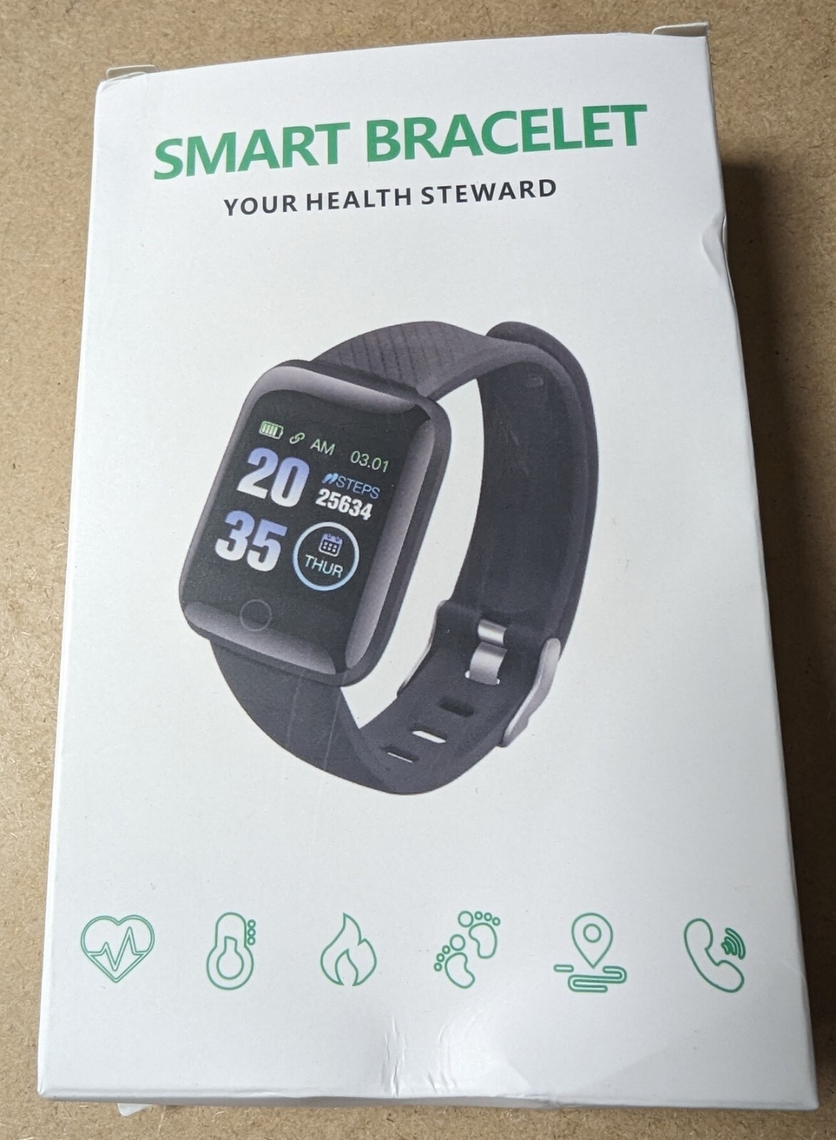 Smart Bracelet New Open Box Blue