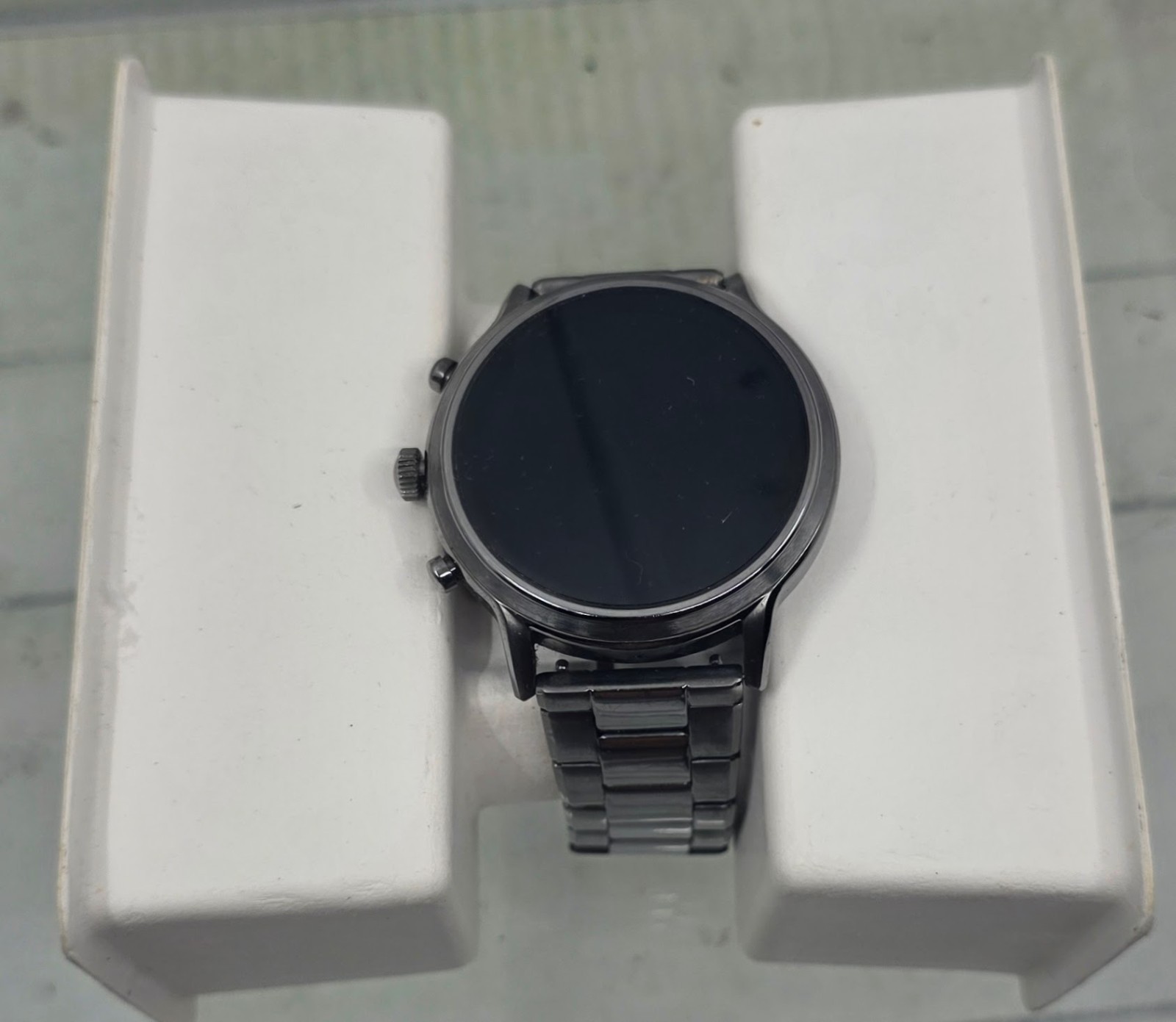 Fossil Gen 5 Smartwatch The Carlyle HR Smoke Stainless Steel FTW4024 Complete