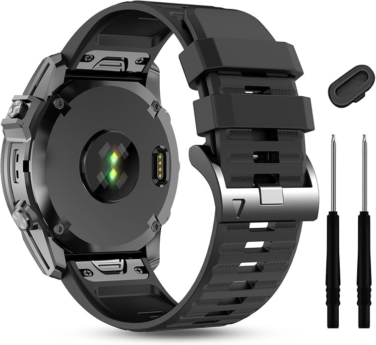 Silicone Strap Compatible with Garmin Enduro 3 Fenix 8 Pro 51mm Sport Watch