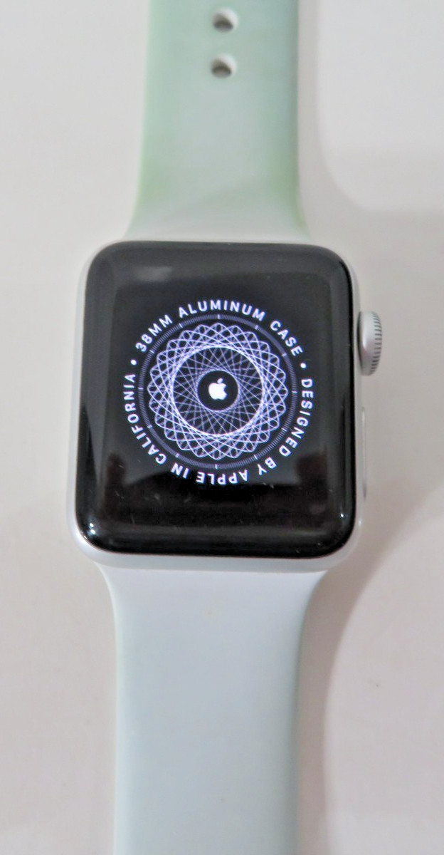 Apple Watch Series 3 38mm Silver Aluminum Case White Sport Band Smartwatch Parts