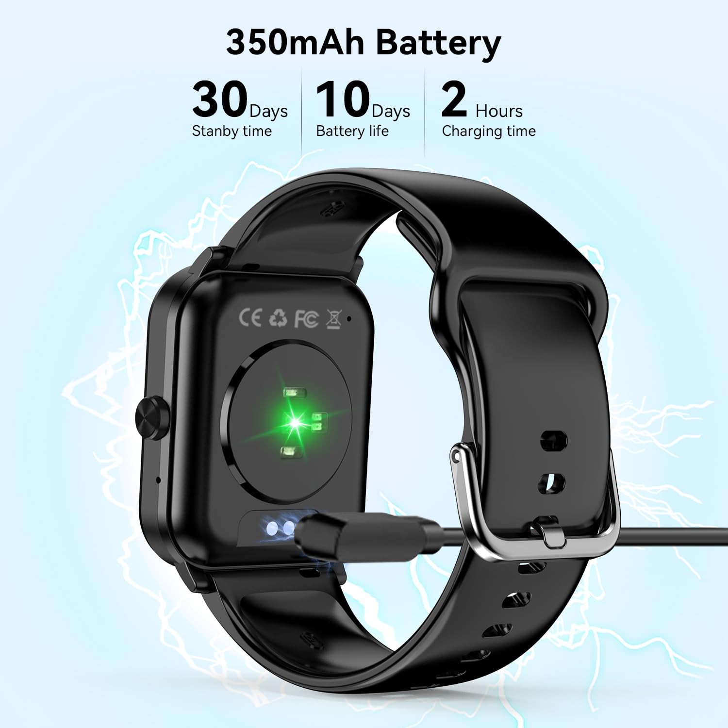 Reloj Inteligente De Pulsera Con Bluetooth Para Hombre Android y iOS iPhone 2026