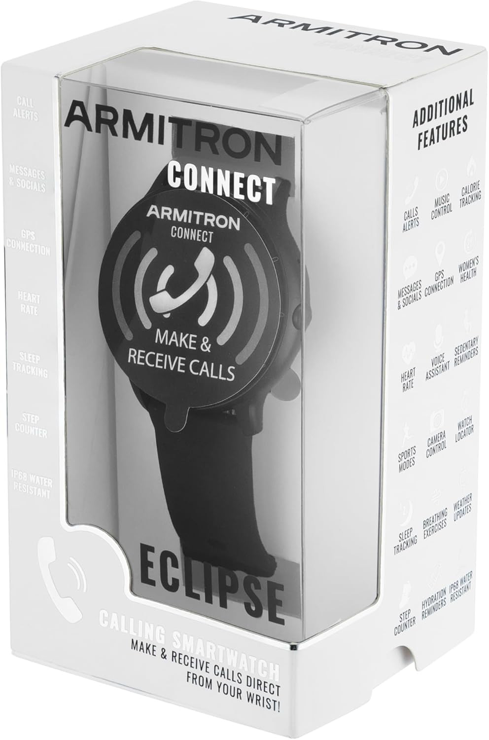 Connect Link Smartwatch, Health and Fitness Tracker, Sport Modes, Water Resistan