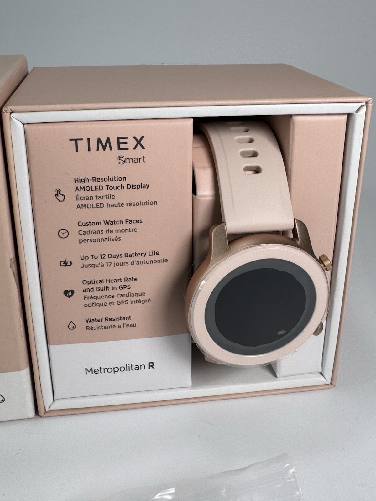 TIMEX Metropolitan R 42mm Smartwatch Pink Silicone Strap Women’s