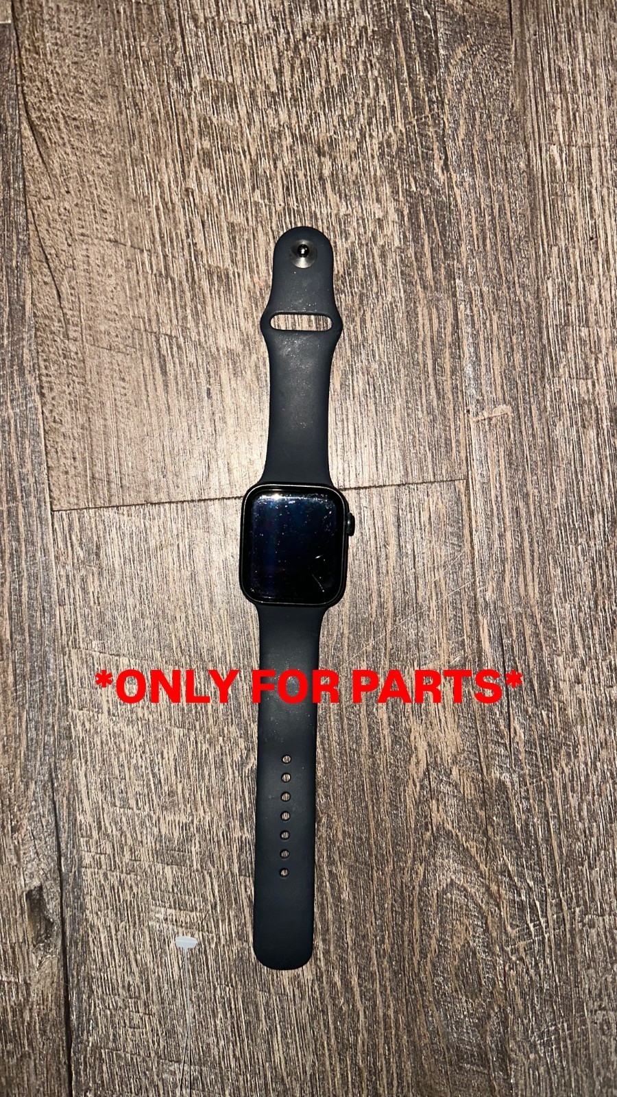 Apple Watch SE 44mm GPS Locked For Parts Repair Only – M/L Black Band